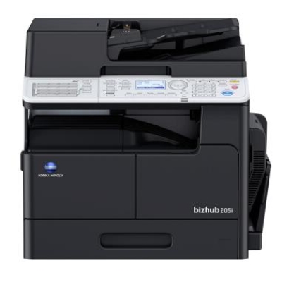 柯尼卡美能達bizhub 205i復印機a3黑白激光多功能一體機 